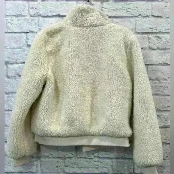LOFT Sherpa Teddy Jacket - Size M - New with Tags - Picture 3 of 5